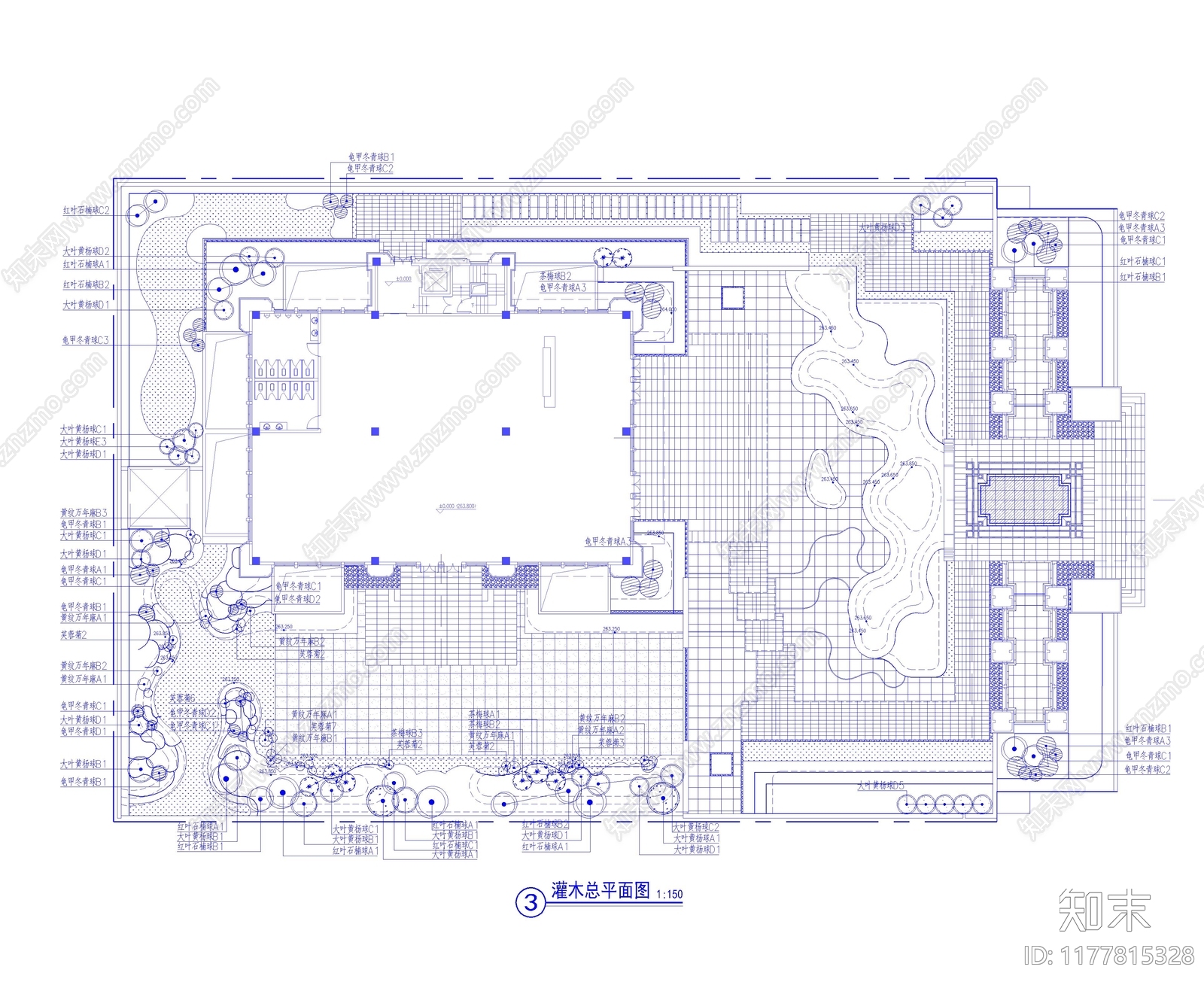 现代新中式示范区景观施工图下载【ID:1177815328】