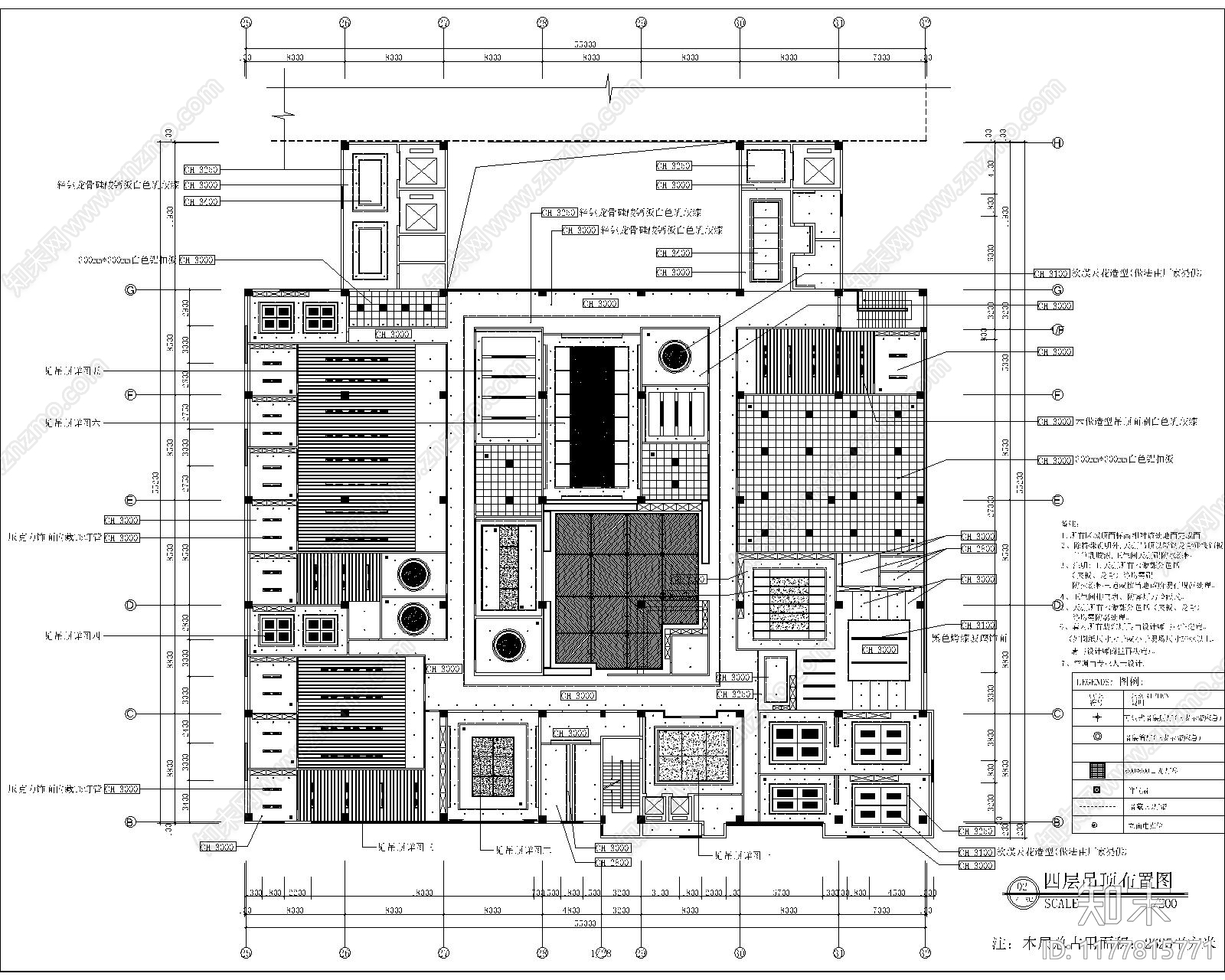 现代整体办公空间施工图下载【ID:1177815771】