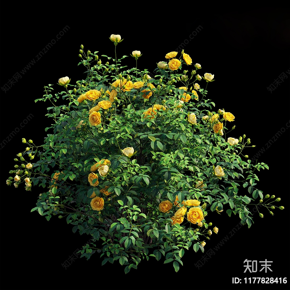 花草组合3D模型下载【ID:1177828416】