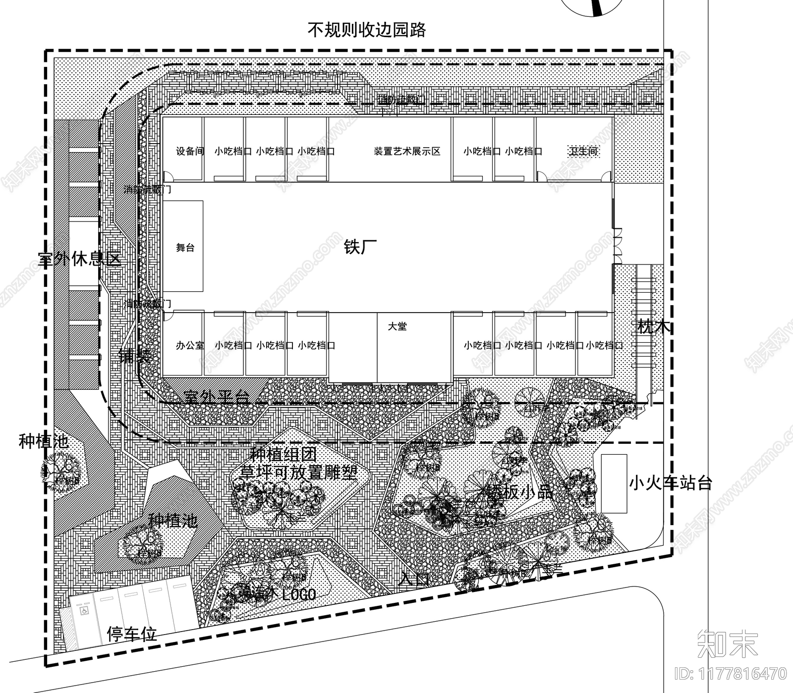 景观平面图施工图下载【ID:1177816470】