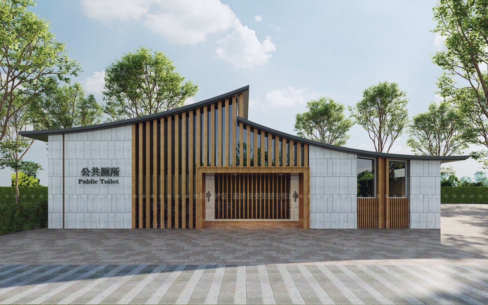 现代公厕3D模型下载【ID:1177817148】