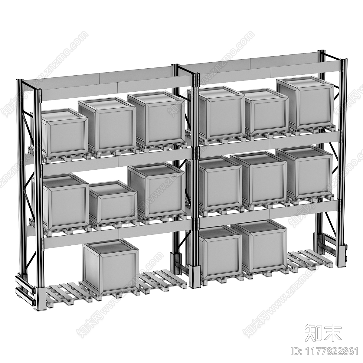 置物架3D模型下载【ID:1177822861】