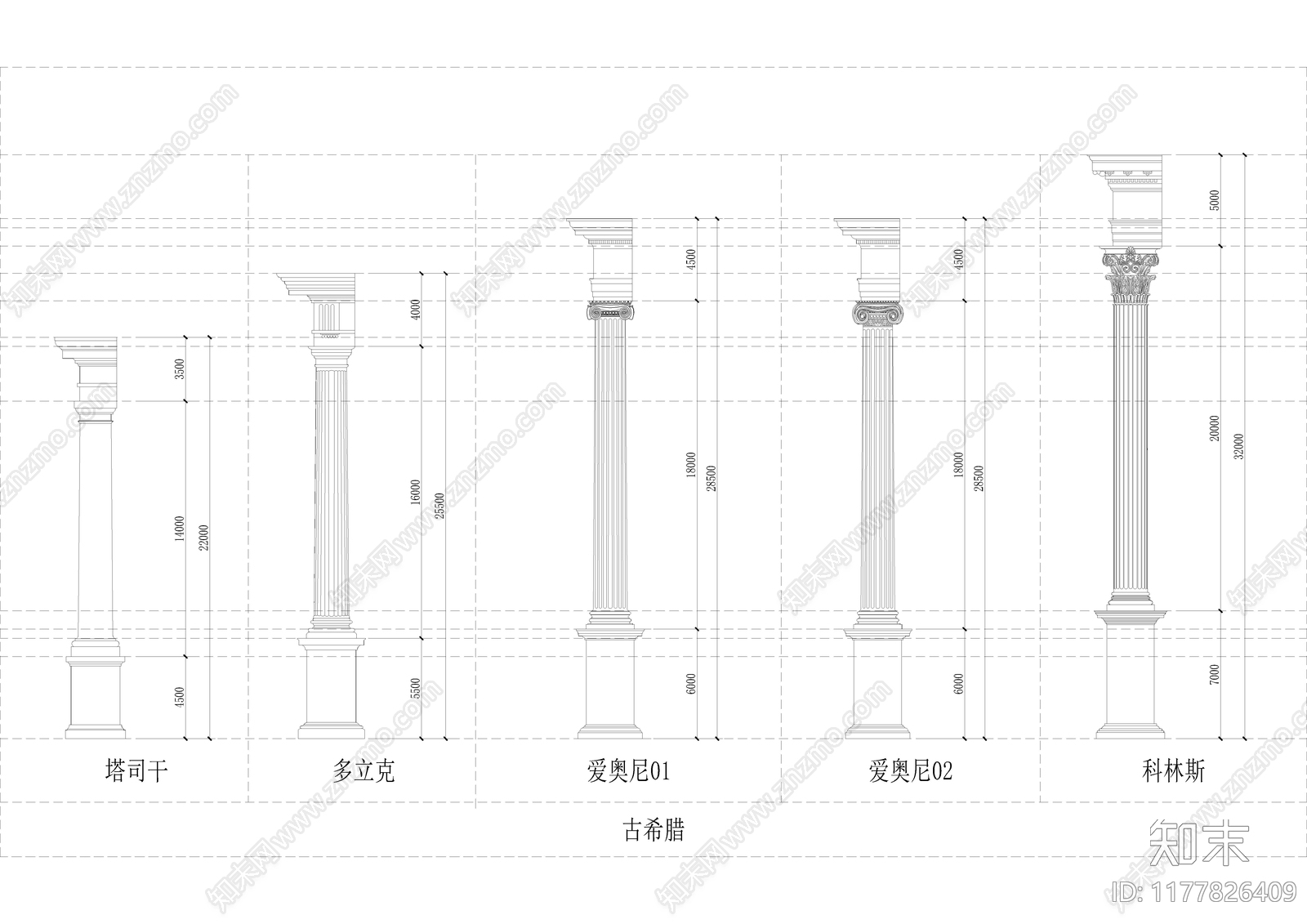 欧式法式其他建筑施工图下载【ID:1177826409】