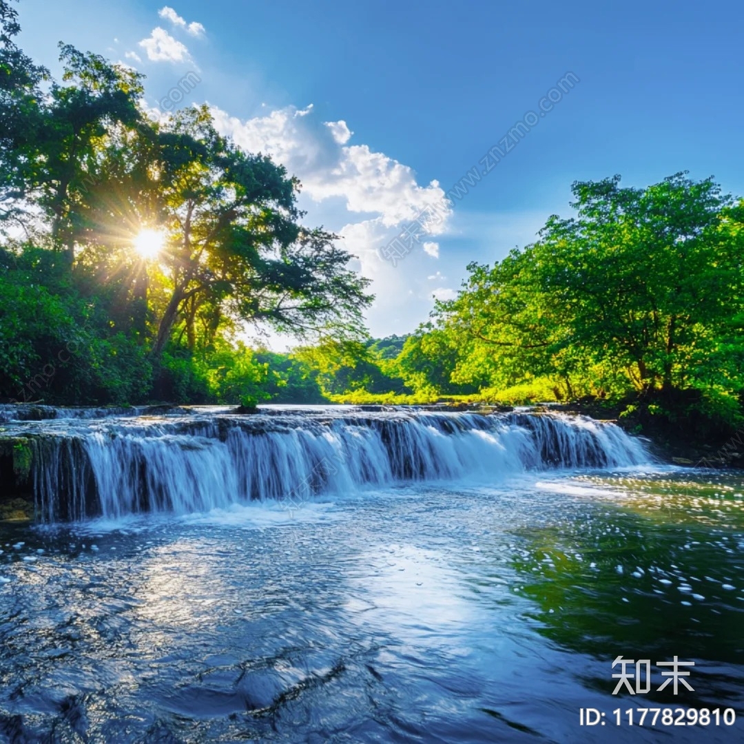 新中式中式风景贴图下载【ID:1177829810】