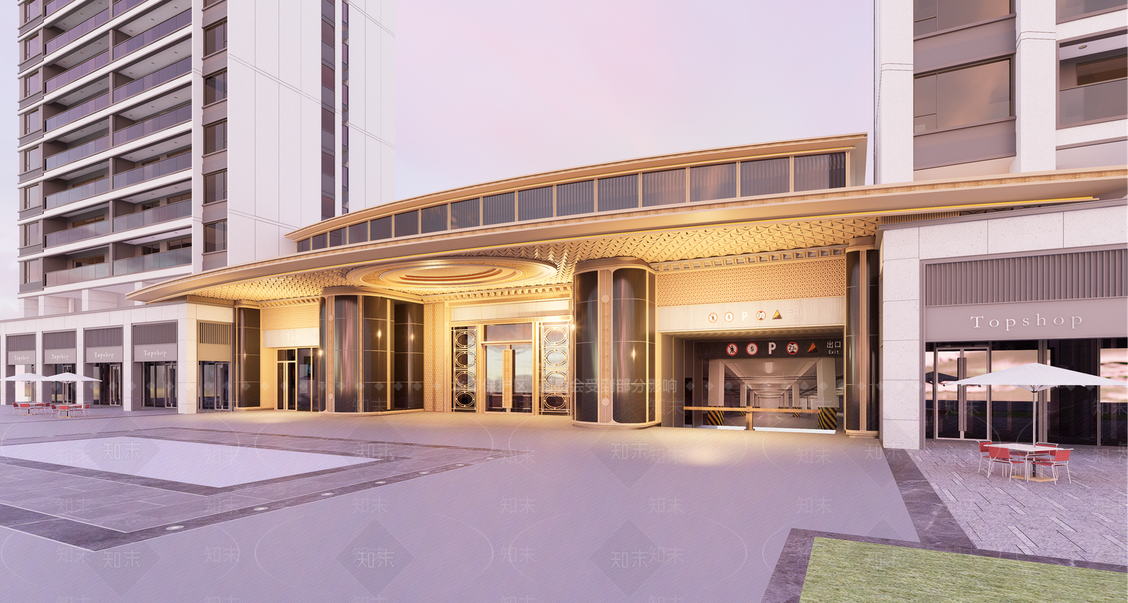现代小区建筑SU模型下载【ID:1177831856】