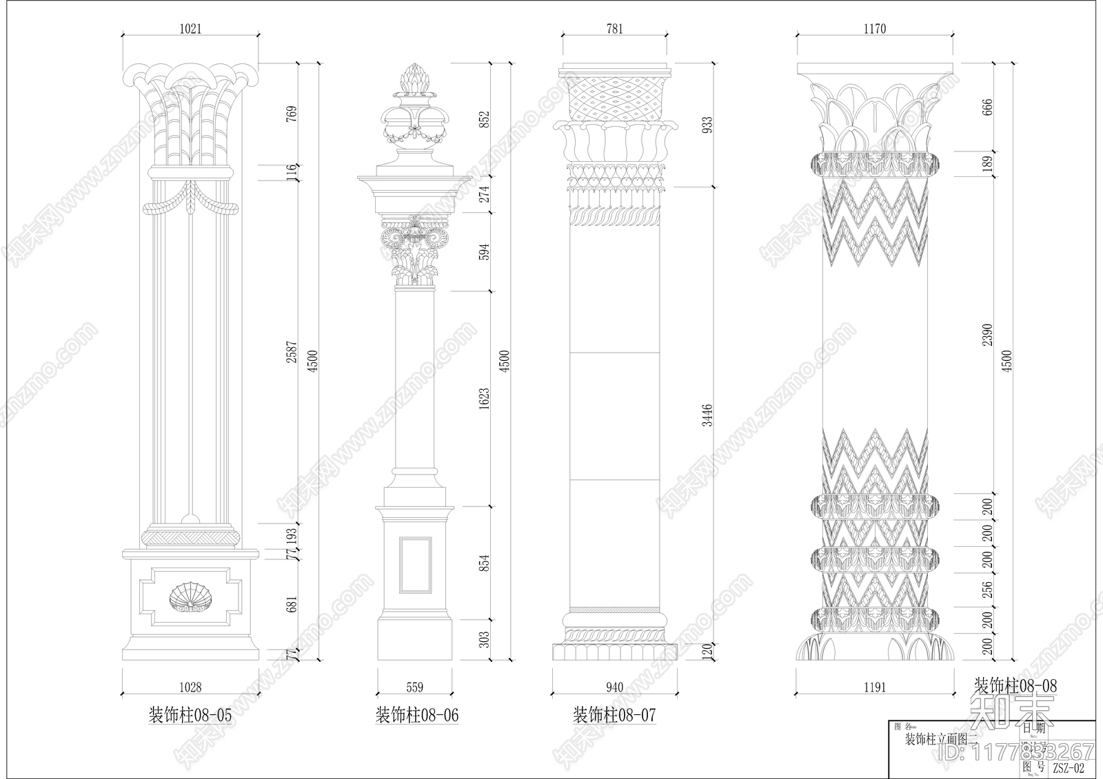 欧式其他建筑施工图下载【ID:1177833267】