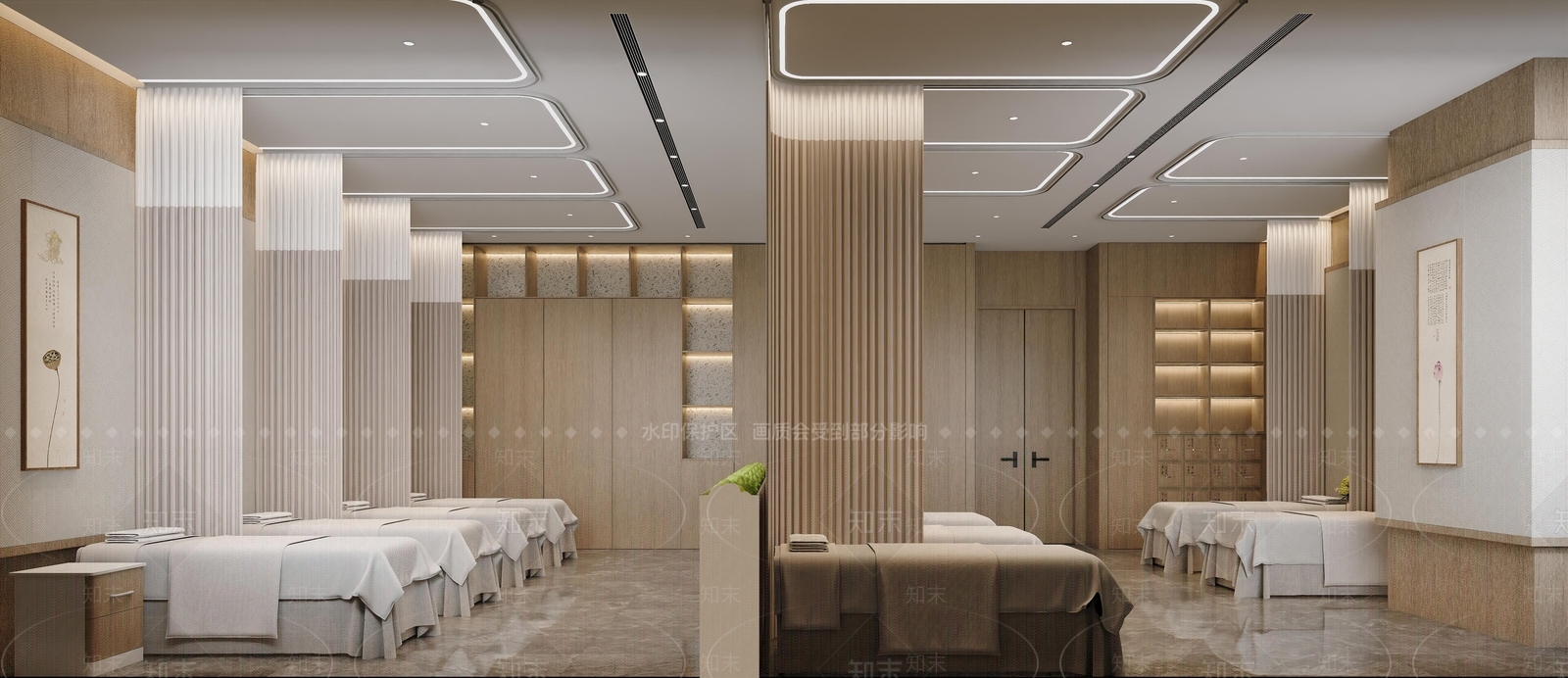 现代新中式医院SU模型下载【ID:1177838440】