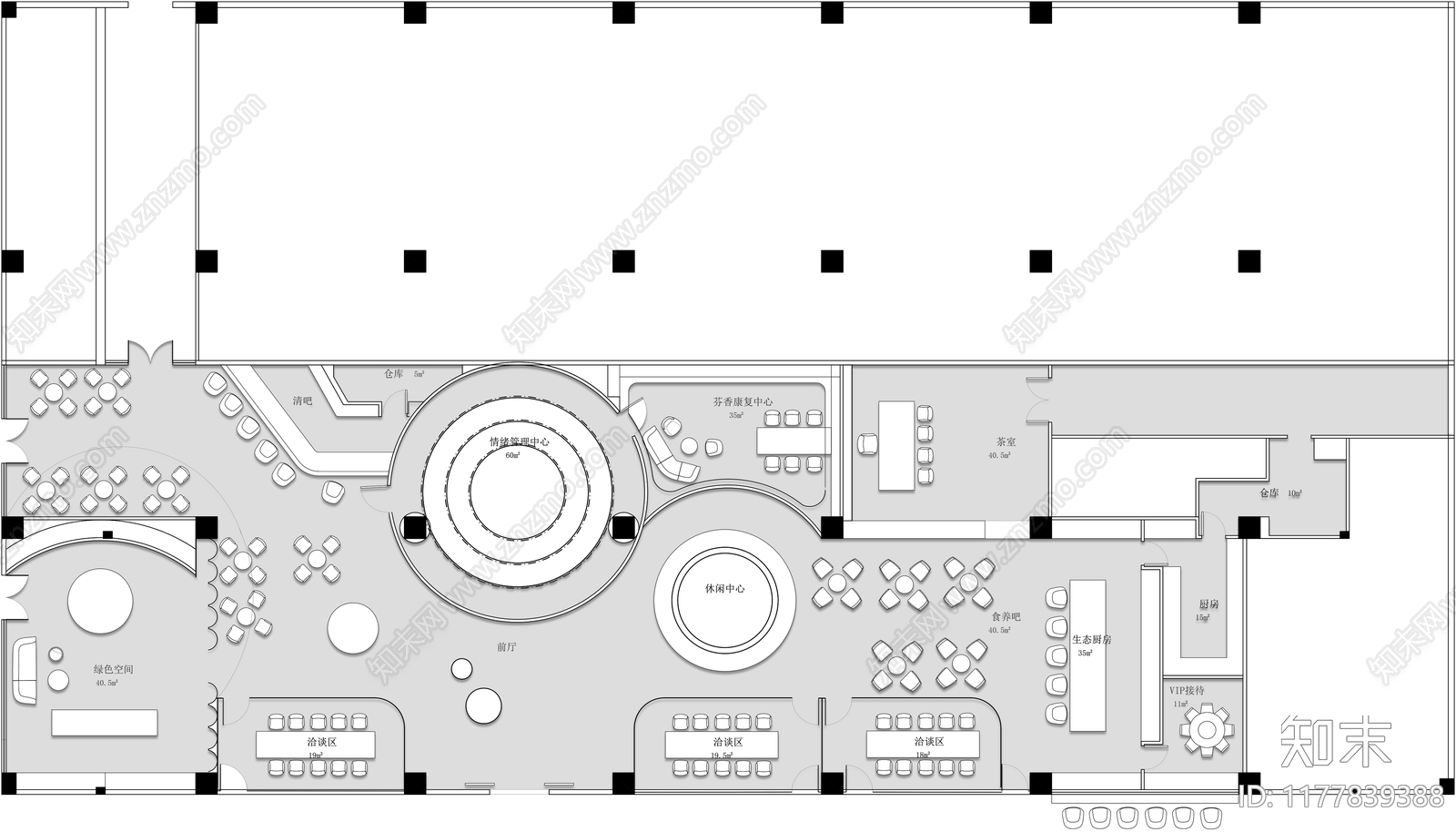 现代其他工装空间cad施工图下载【ID:1177839388】