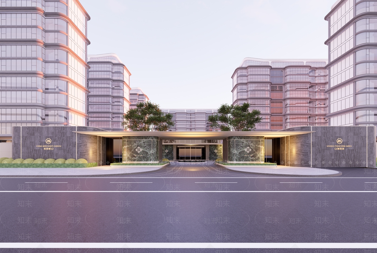 现代小区建筑SU模型下载【ID:1177840195】