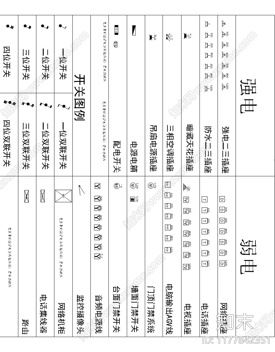 现代图例施工图下载【ID:1177842351】