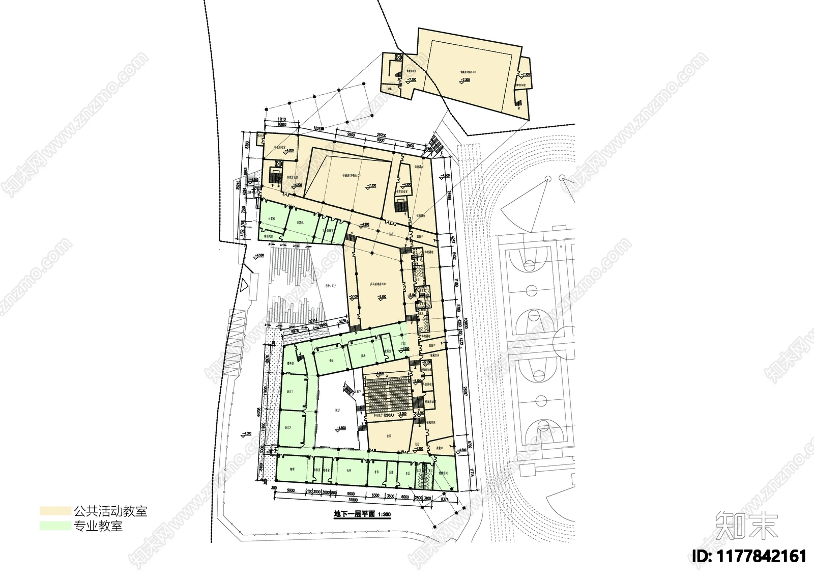 现代学校建筑施工图下载【ID:1177842161】