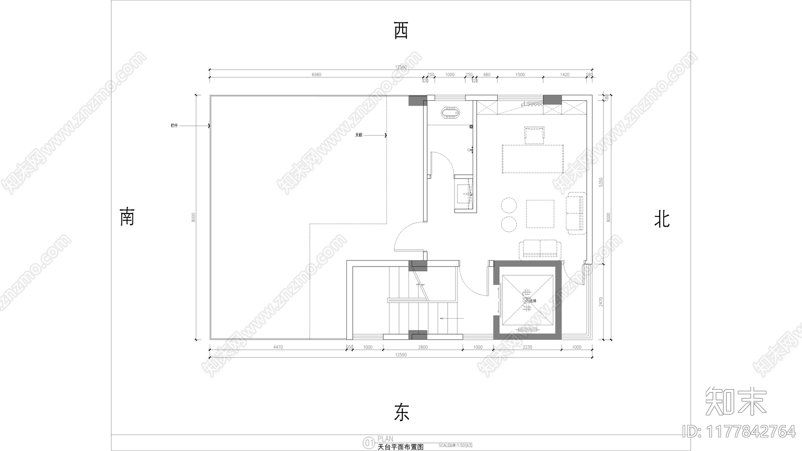 别墅cad施工图下载【ID:1177842764】