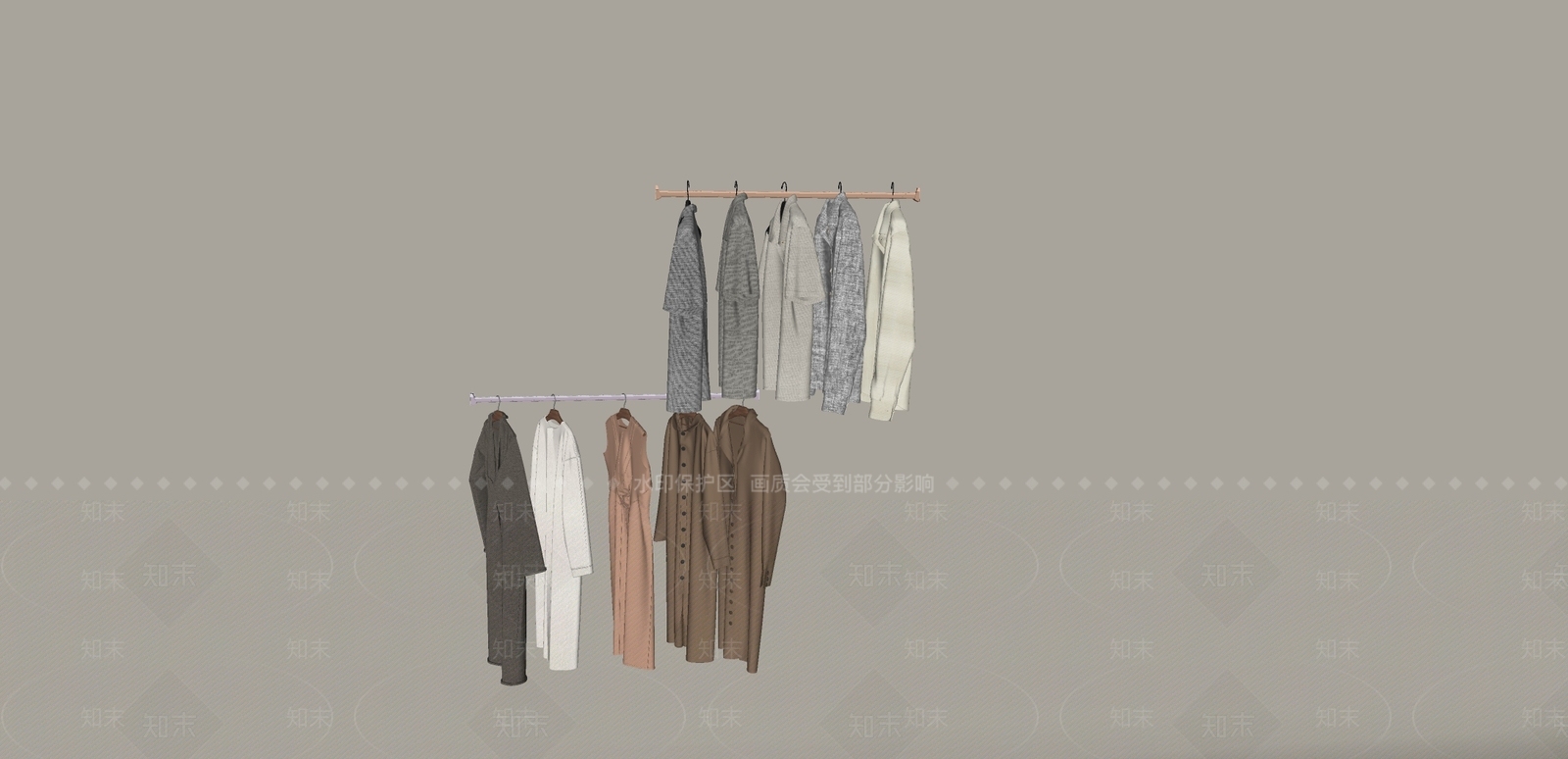 衣服SU模型下载【ID:1177842803】