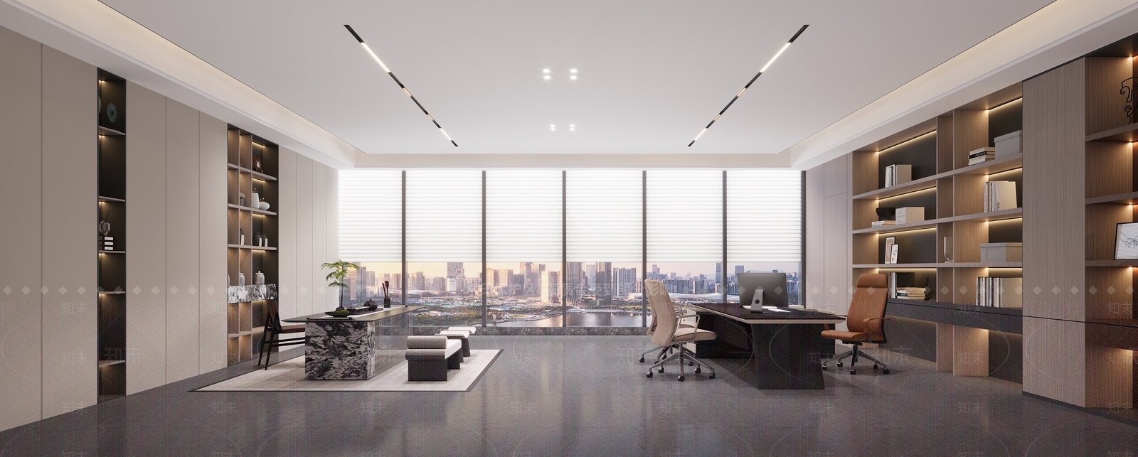 现代办公大厅3D模型下载【ID:1214842653】