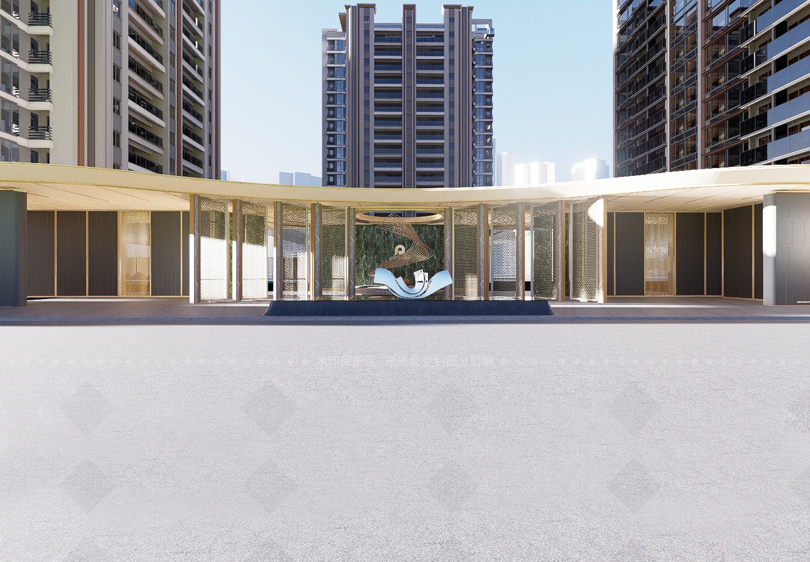 现代小区建筑SU模型下载【ID:1177845180】