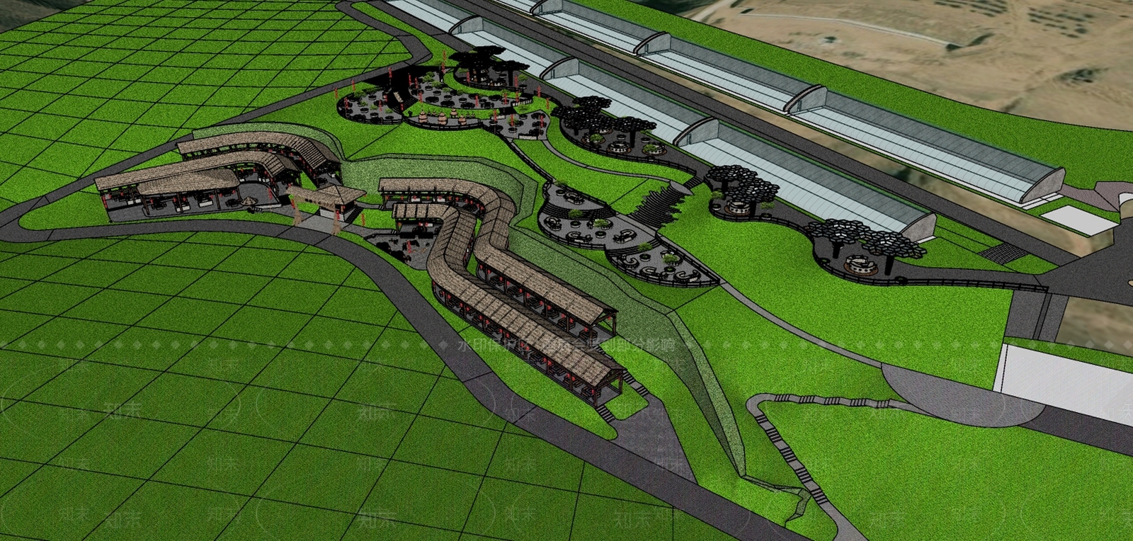现代其他公共空间SU模型下载【ID:1177850066】