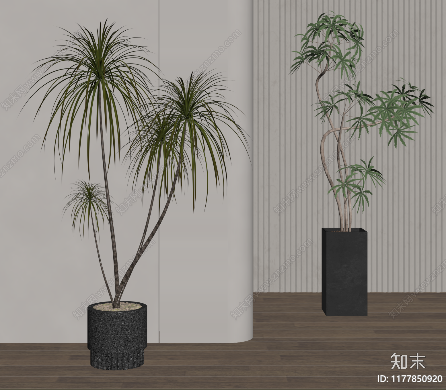 植物组合SU模型下载【ID:1177850920】