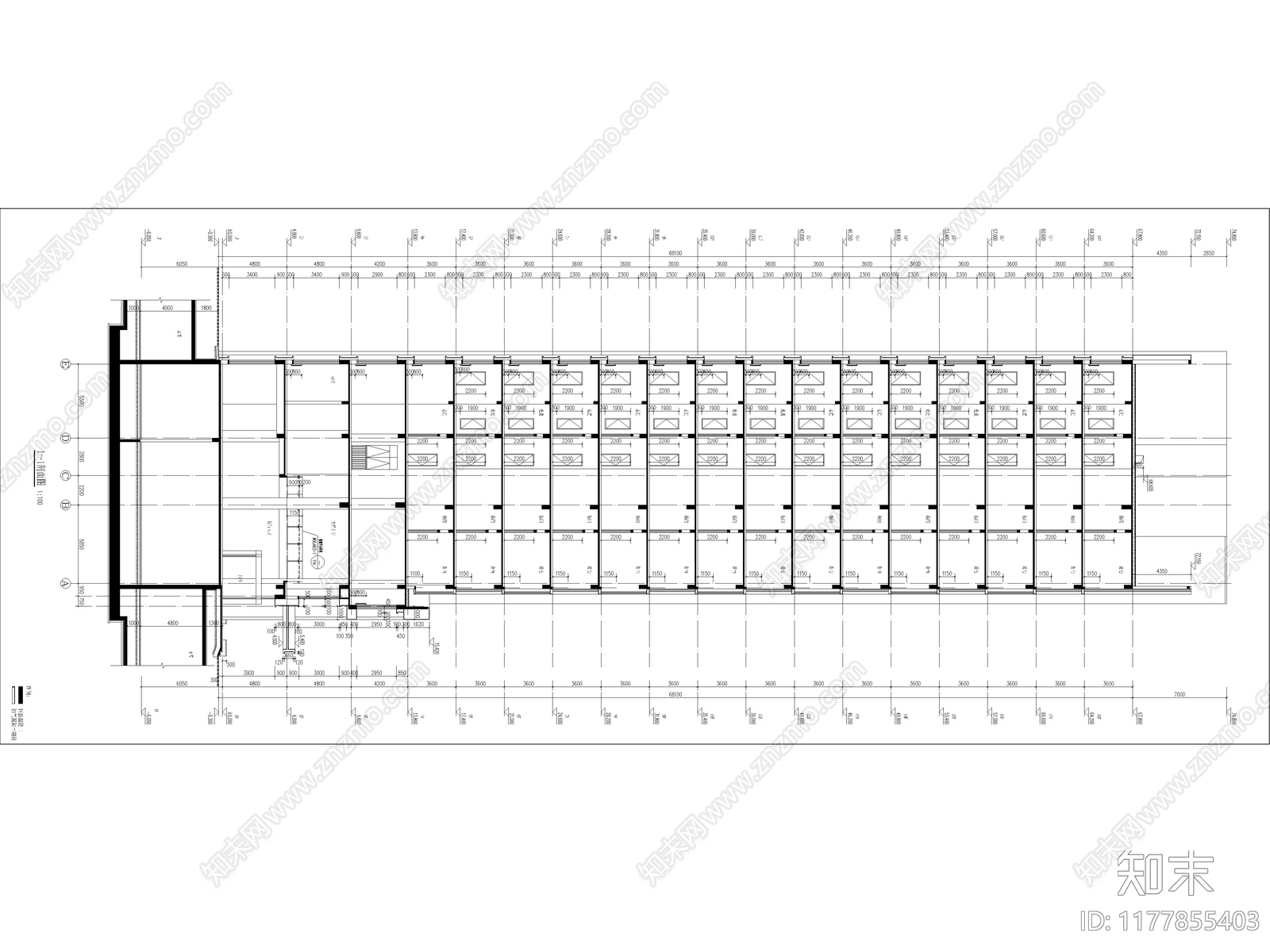 现代酒店建筑施工图下载【ID:1177855403】