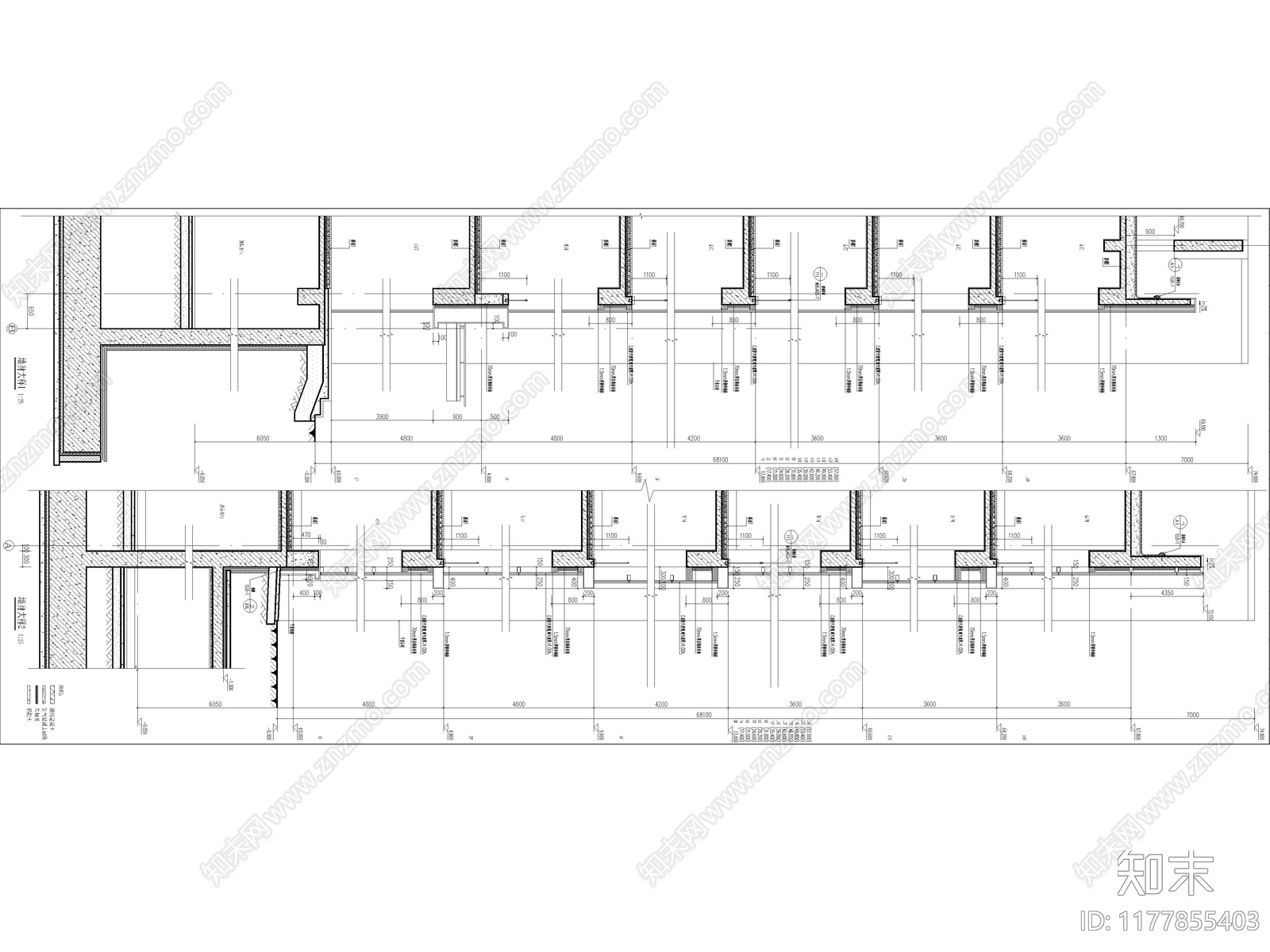 现代酒店建筑施工图下载【ID:1177855403】