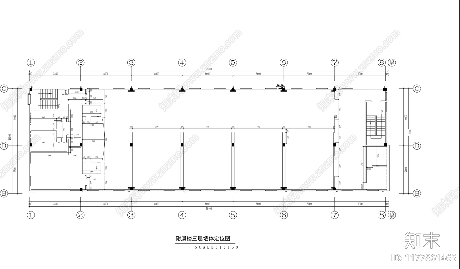 新中式其他餐饮空间cad施工图下载【ID:1177861465】