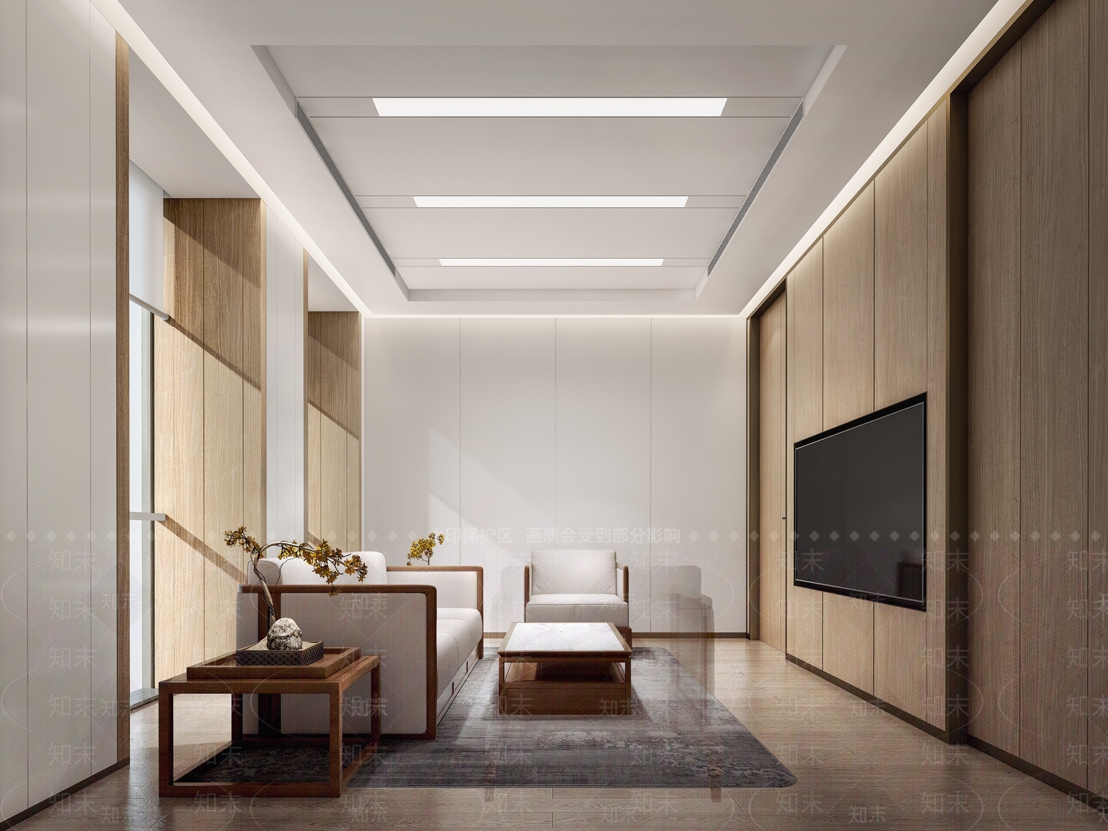 新中式现代接待室3D模型下载【ID:1177869506】
