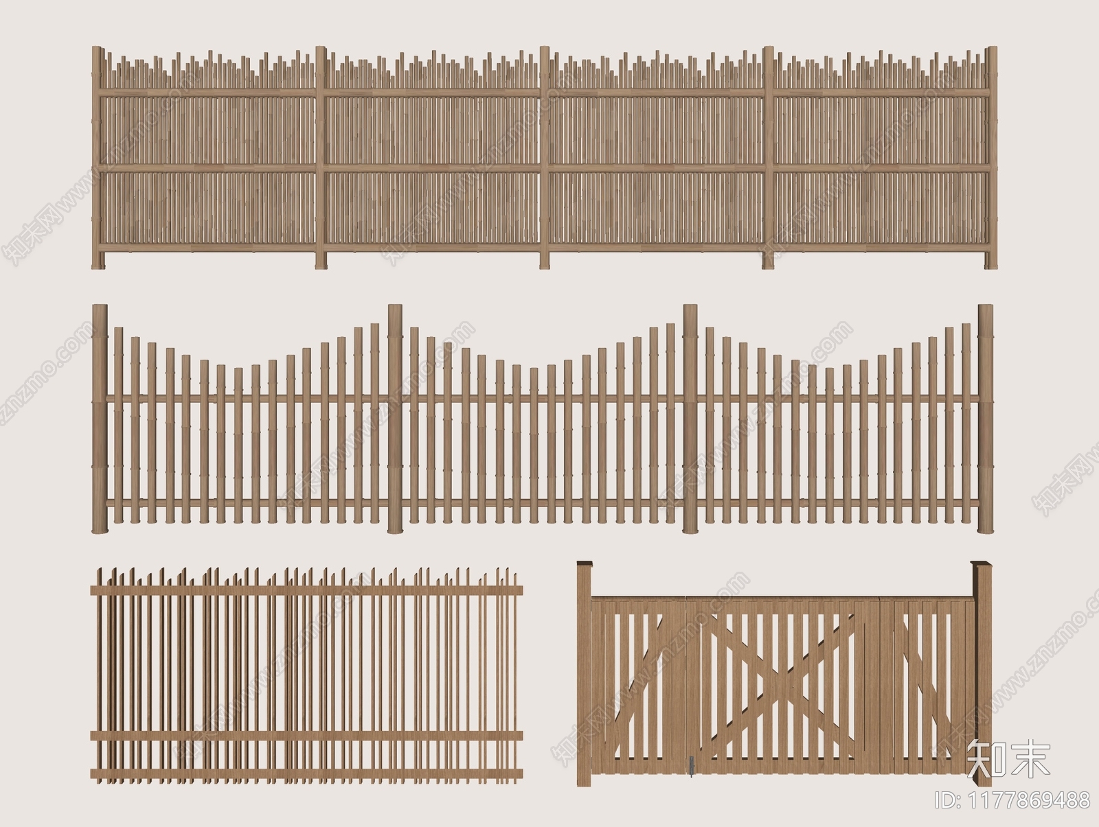 现代中式栅栏SU模型下载【ID:1177869488】