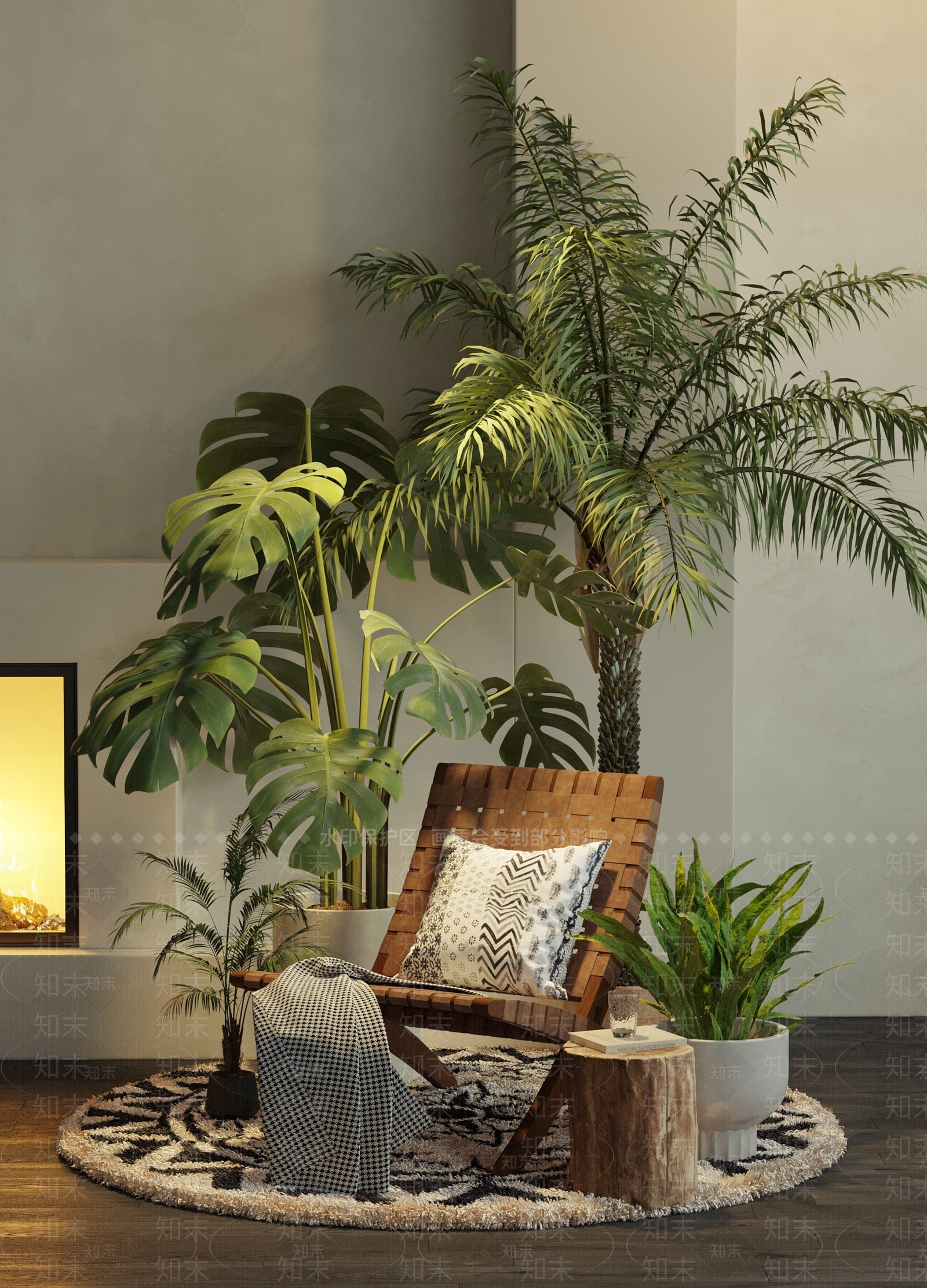 盆栽3D模型下载【ID:1177880309】