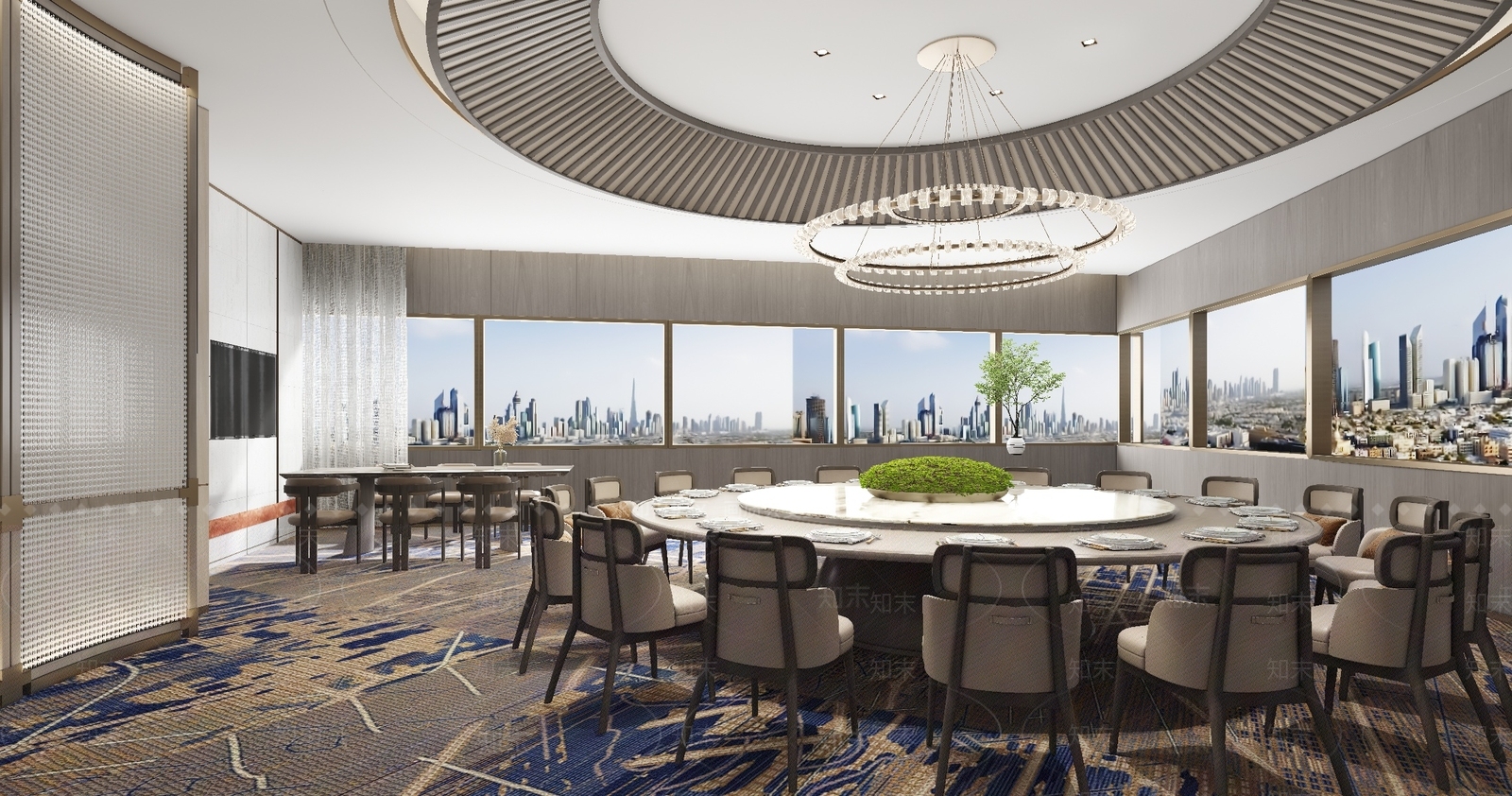 现代新中式包厢3D模型下载【ID:1177884377】