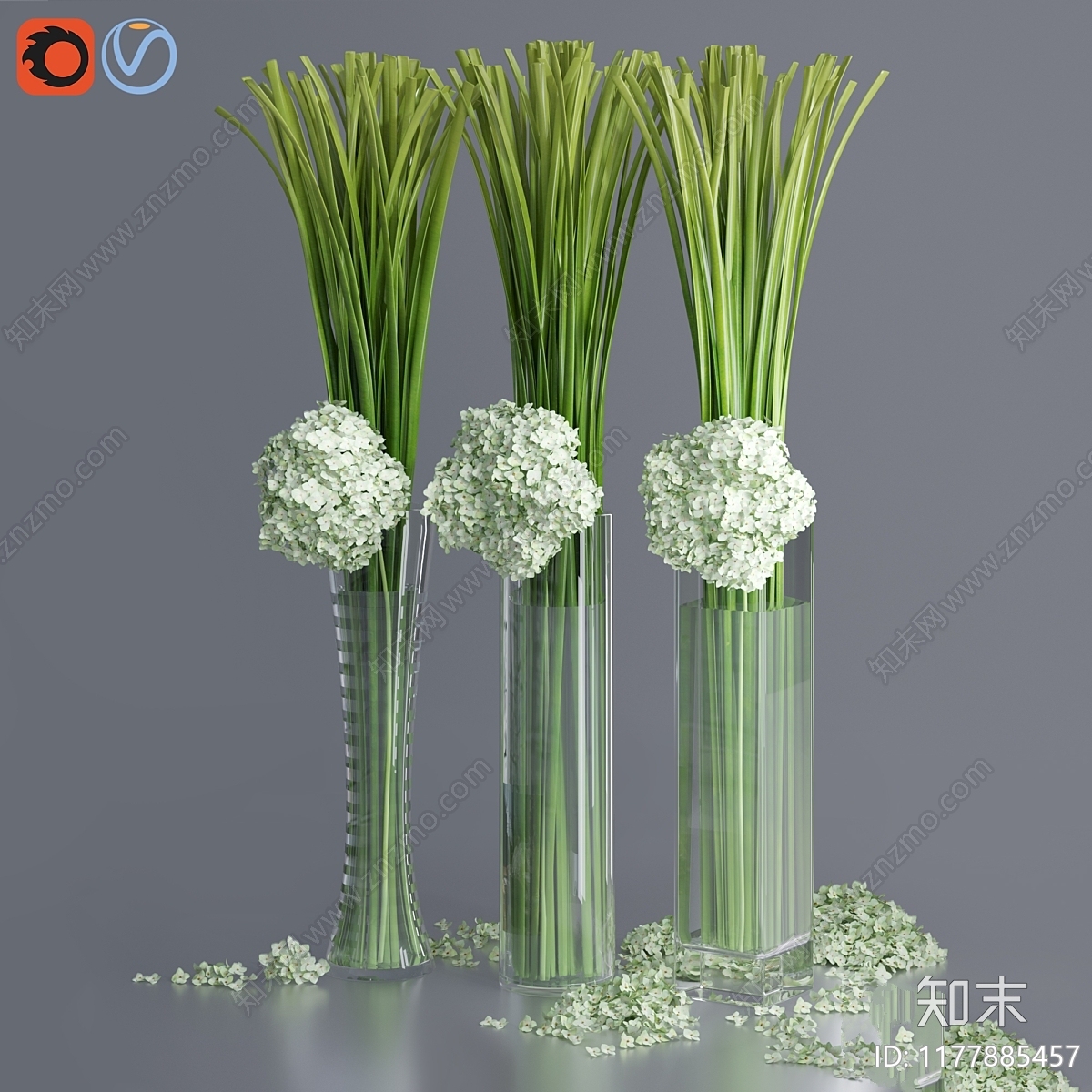 花艺3D模型下载【ID:1177885457】