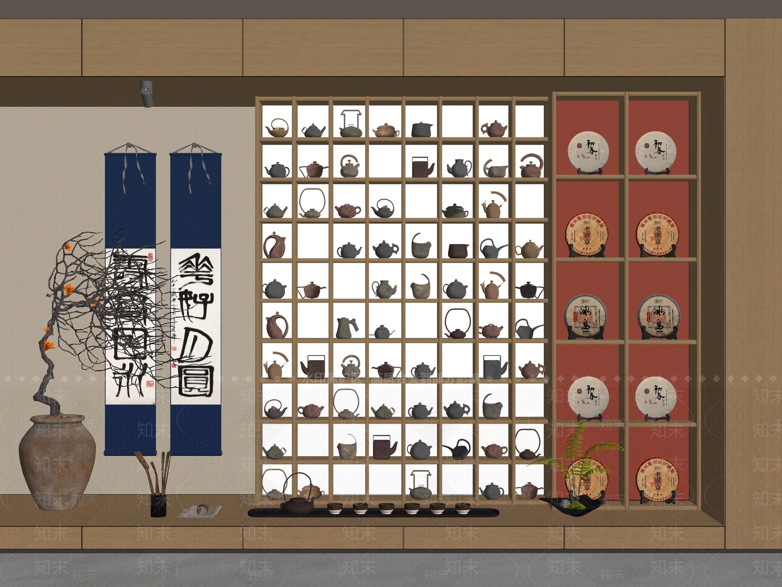 茶具SU模型下载【ID:1177887549】
