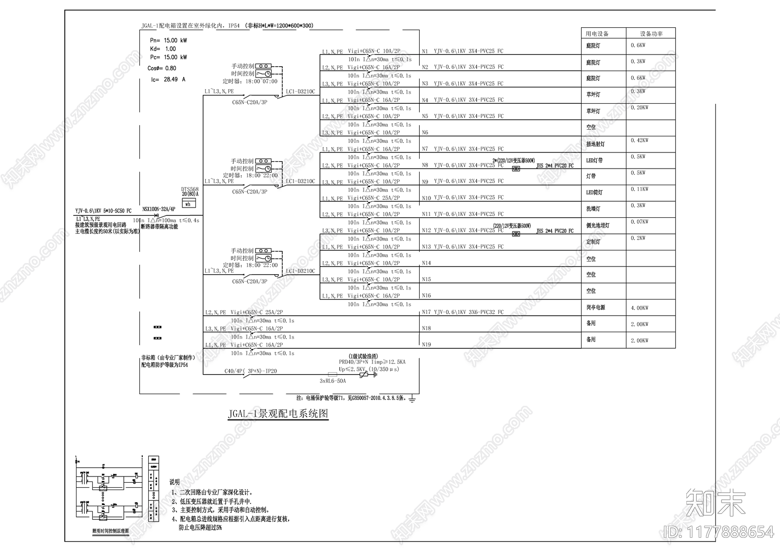 电气图施工图下载【ID:1177888654】