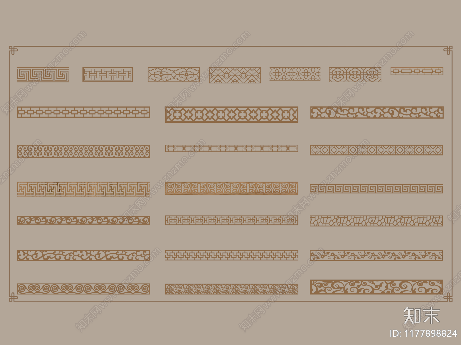 现代石膏线SU模型下载【ID:1177898824】