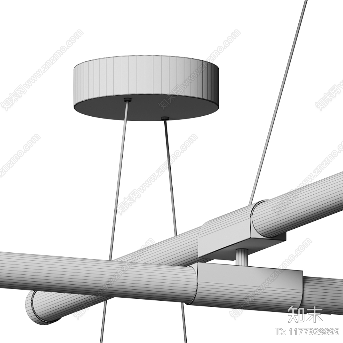 吊灯3D模型下载【ID:1177929899】