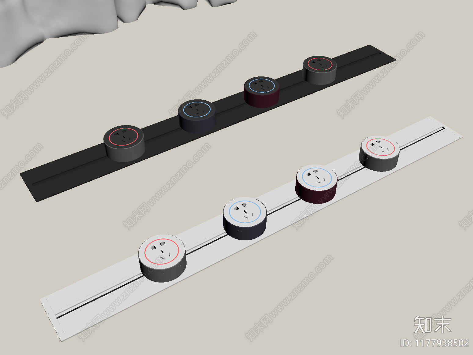 现代插座SU模型下载【ID:1177938502】