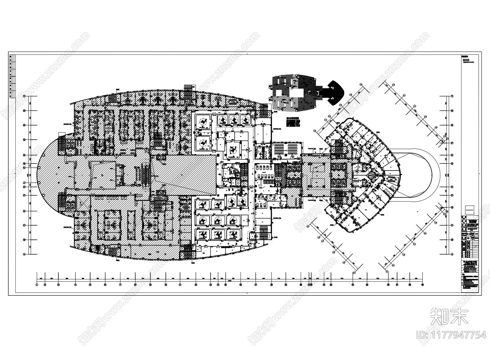 现代医院cad施工图下载【ID:1177947754】