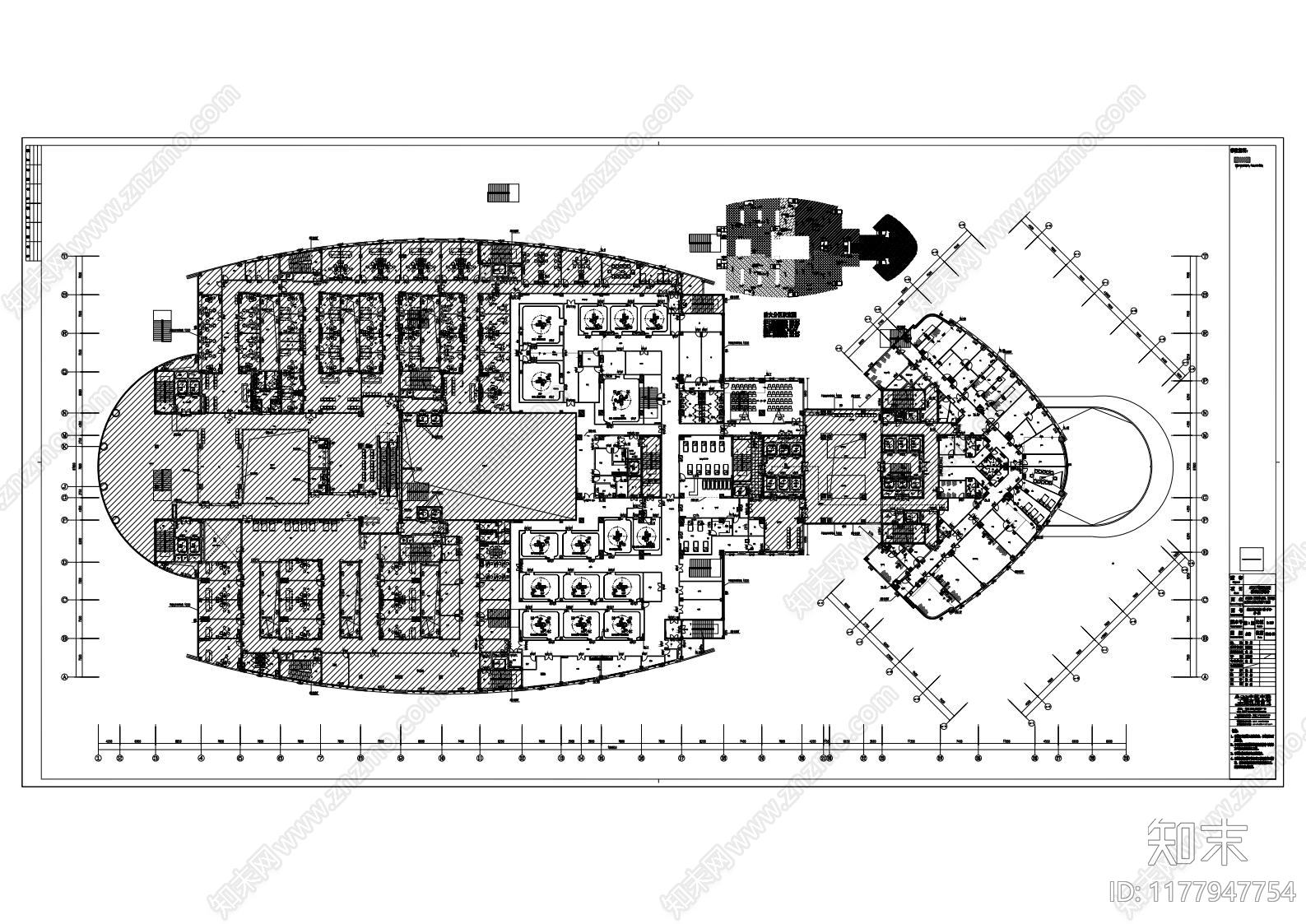现代医院cad施工图下载【ID:1177947754】