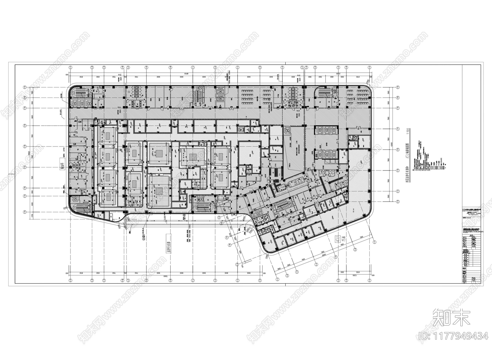 现代医院cad施工图下载【ID:1177949434】