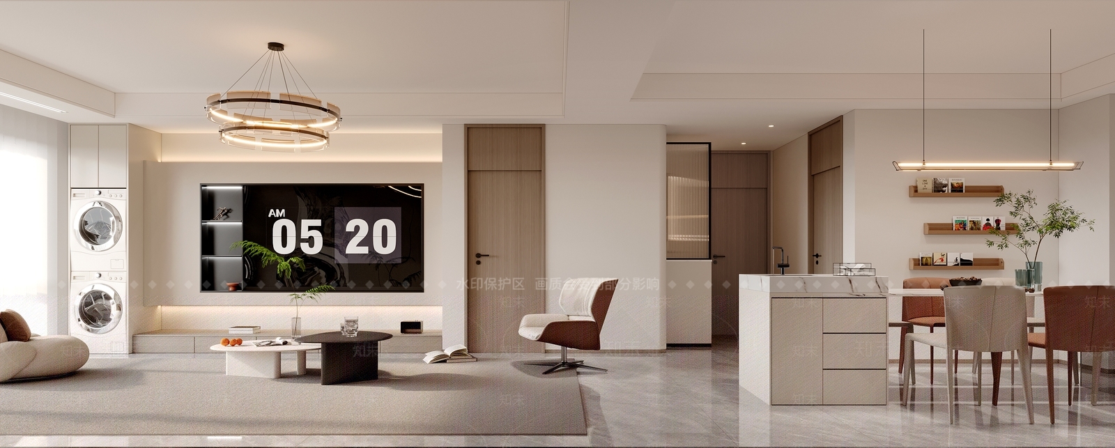 现代玄关3D模型下载【ID:1214844257】