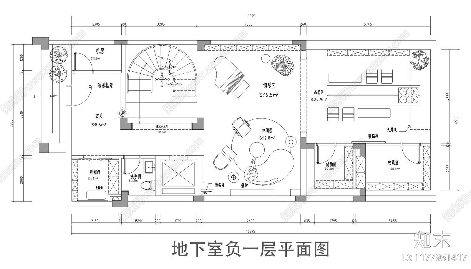 别墅cad施工图下载【ID:1177951417】