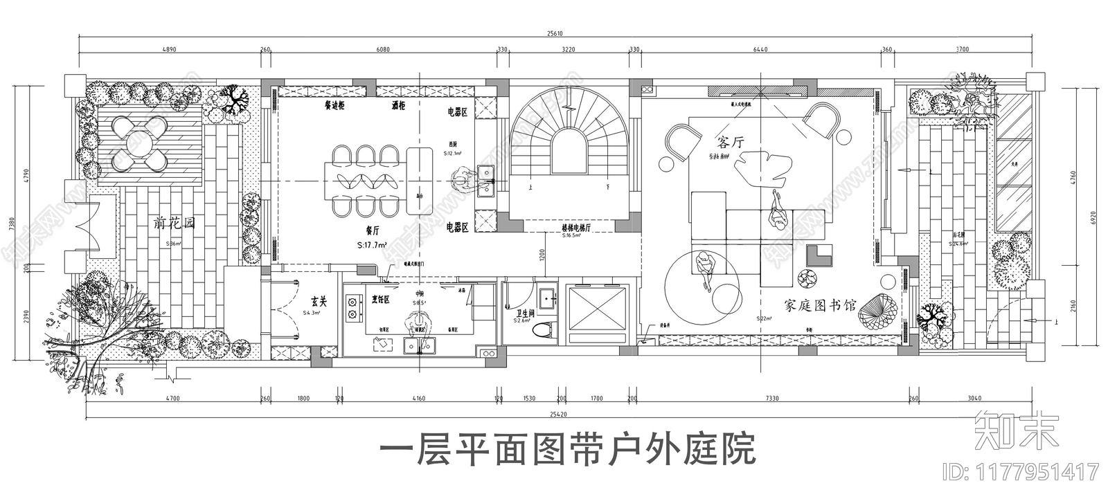 别墅cad施工图下载【ID:1177951417】