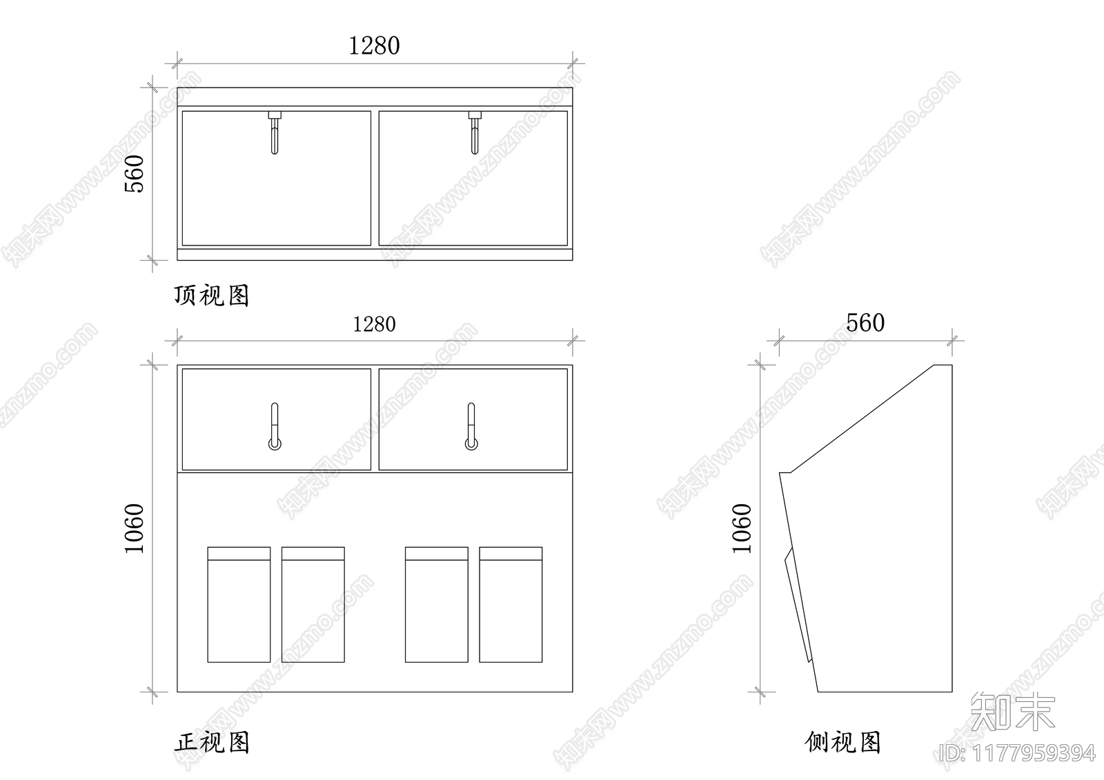 现代卫浴设施施工图下载【ID:1177959394】