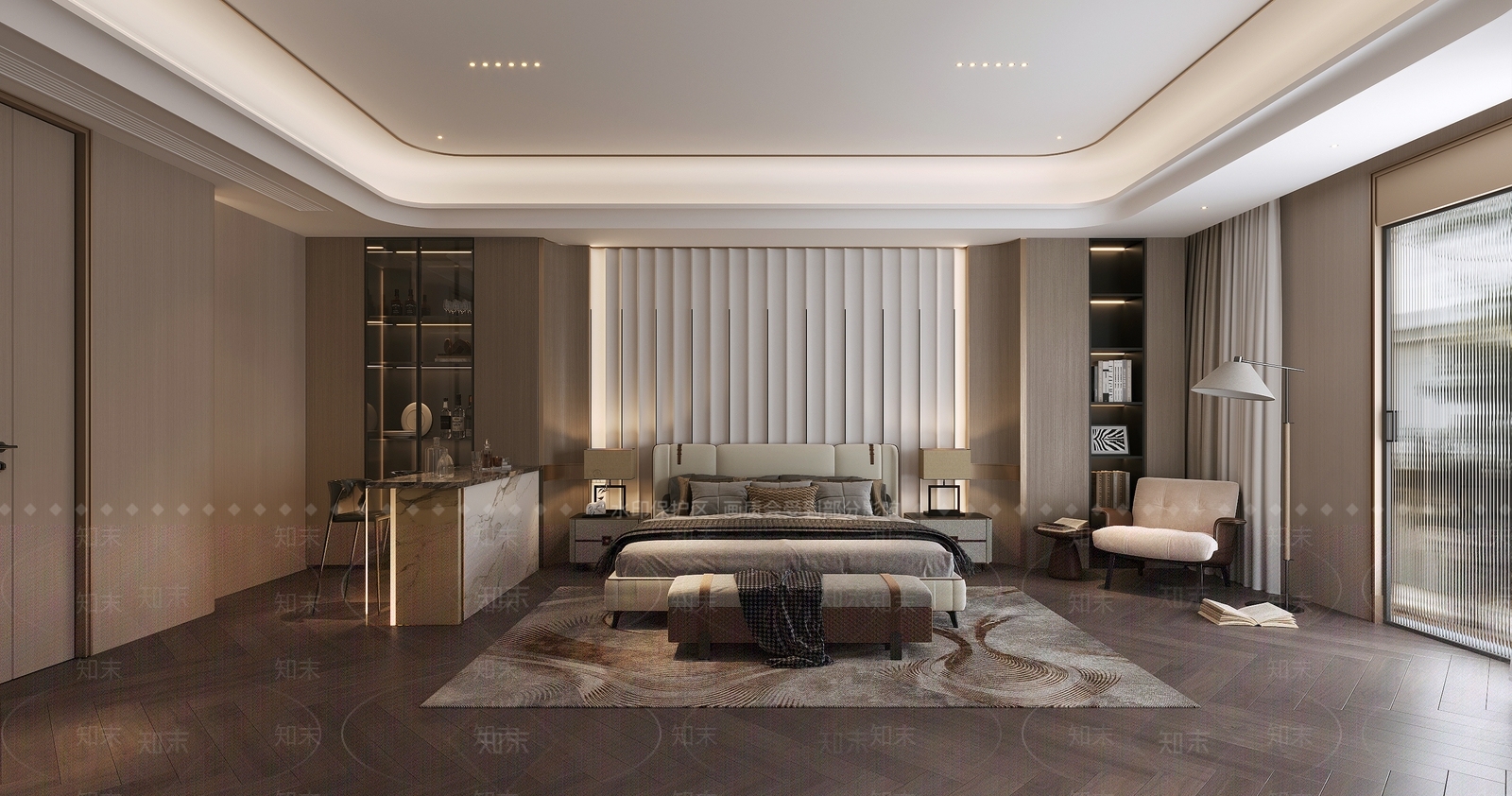 大理石吧台吧台3D模型下载【ID:1227557375】