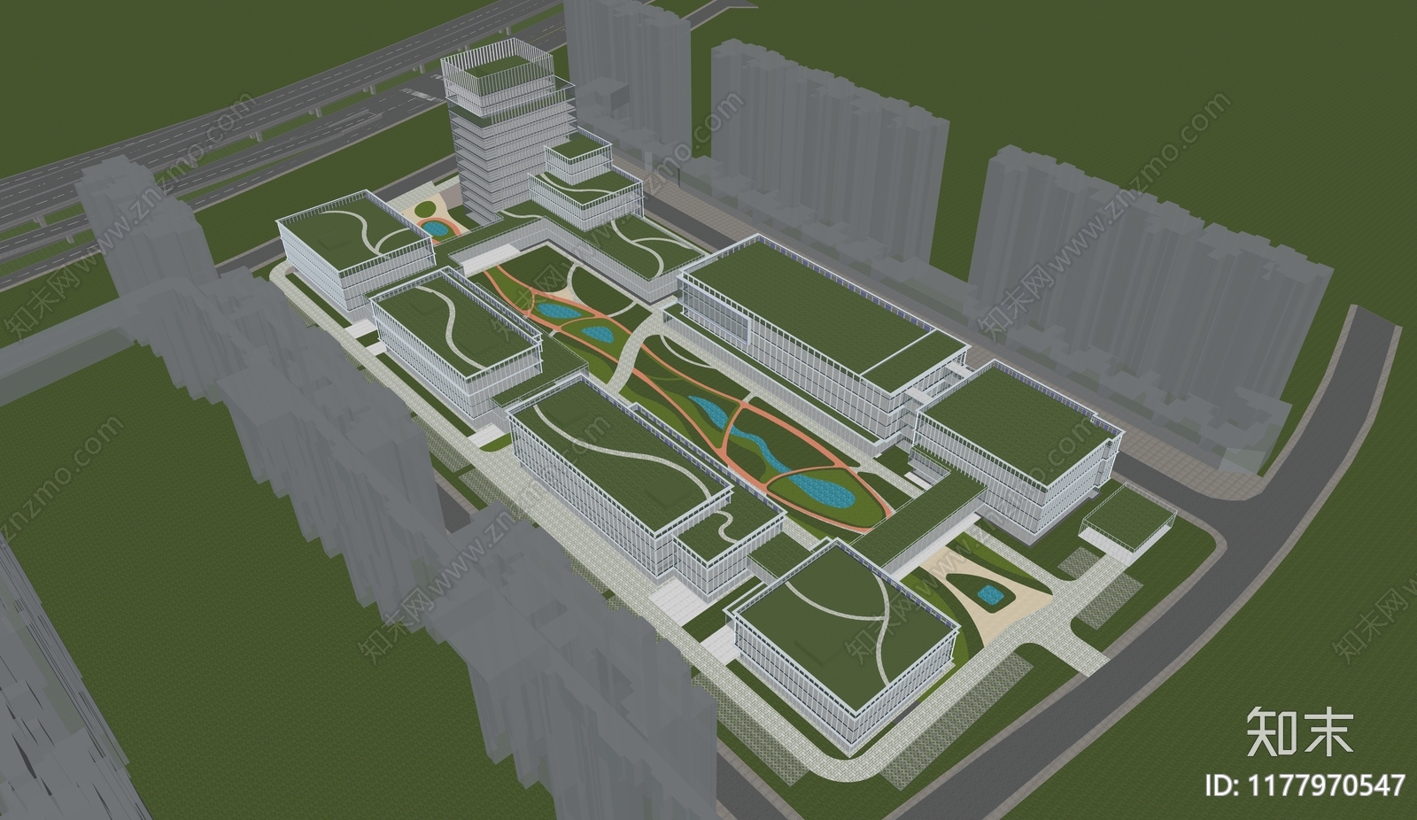 现代其他工业建筑SU模型下载【ID:1177970547】