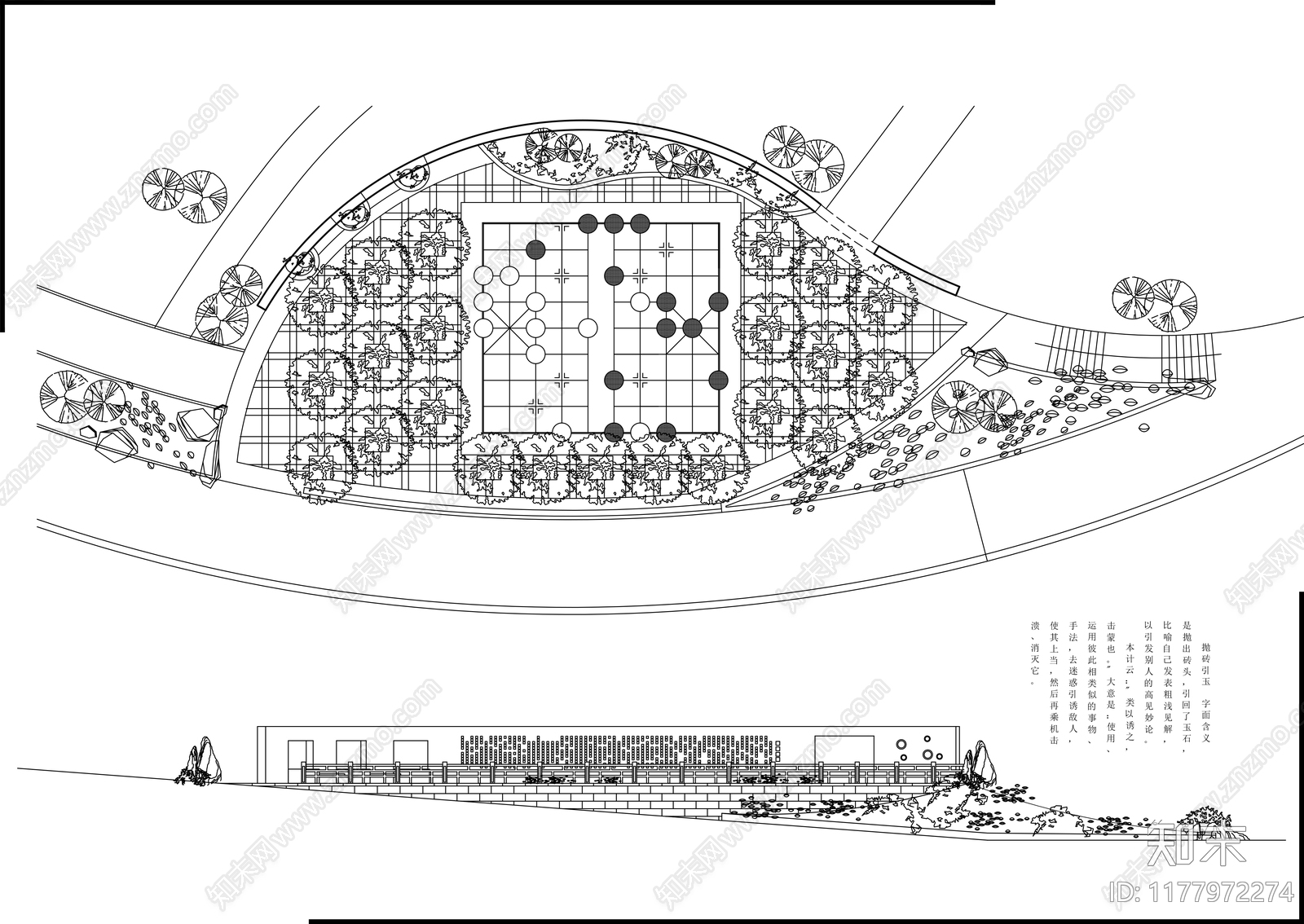 现代广场cad施工图下载【ID:1177972274】