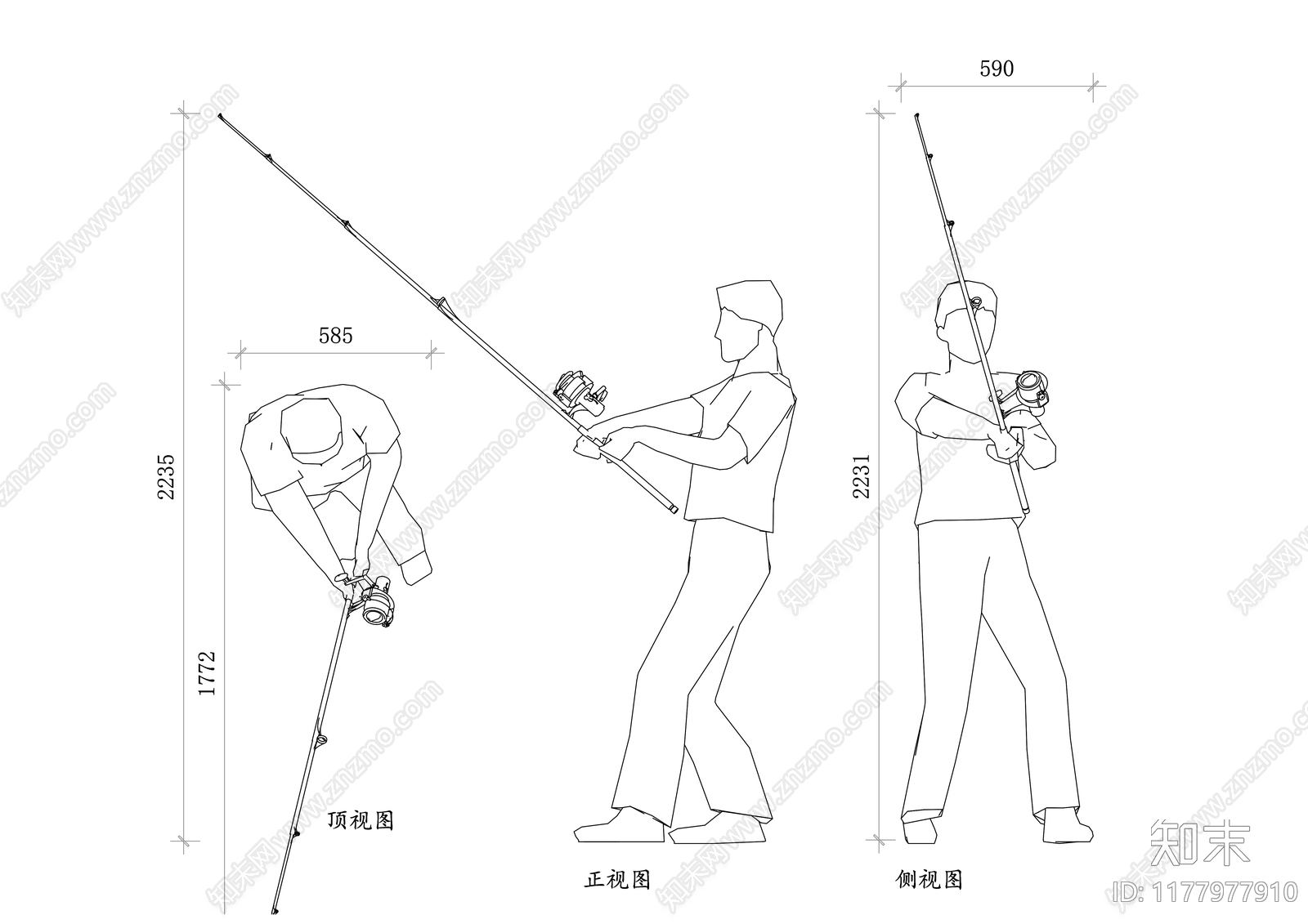 现代人物cad施工图下载【ID:1177977910】