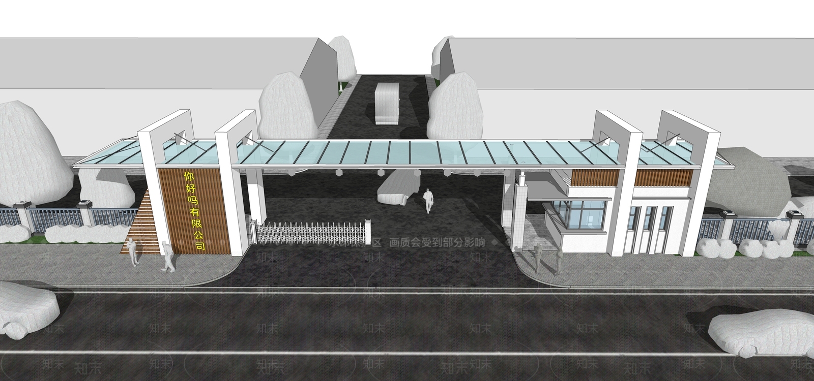 现代宣传栏SU模型下载【ID:1177985244】