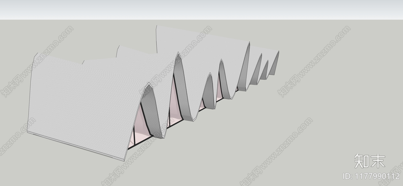 现代风格建筑SU模型下载【ID:1177990112】