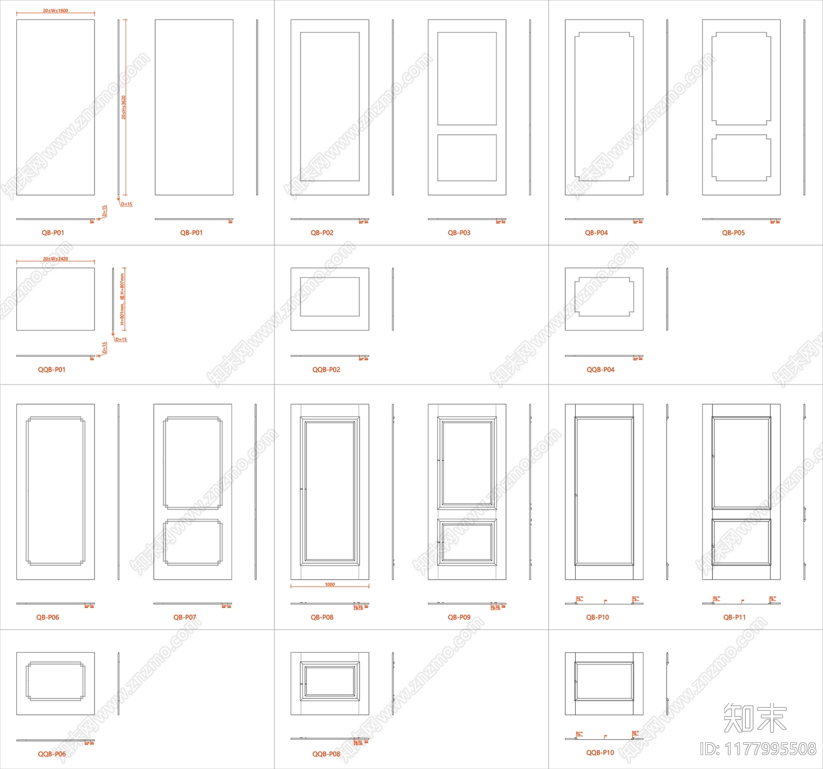 立面图施工图下载【ID:1177995508】