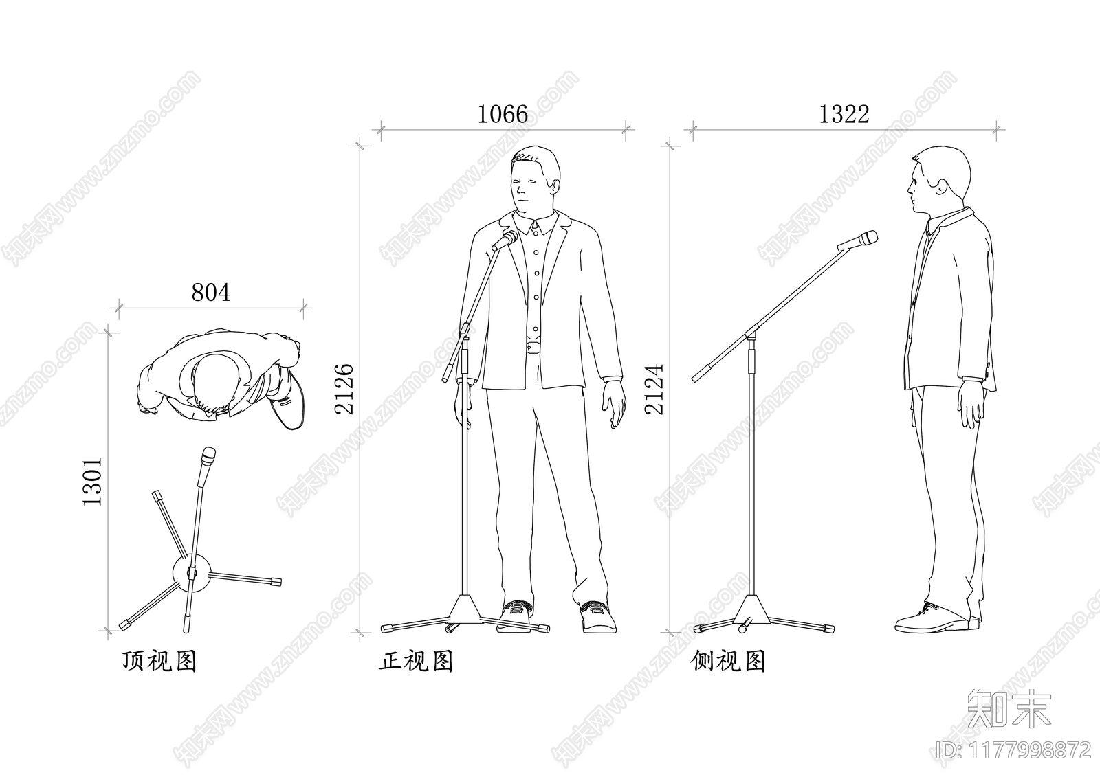 现代人物cad施工图下载【ID:1177998872】