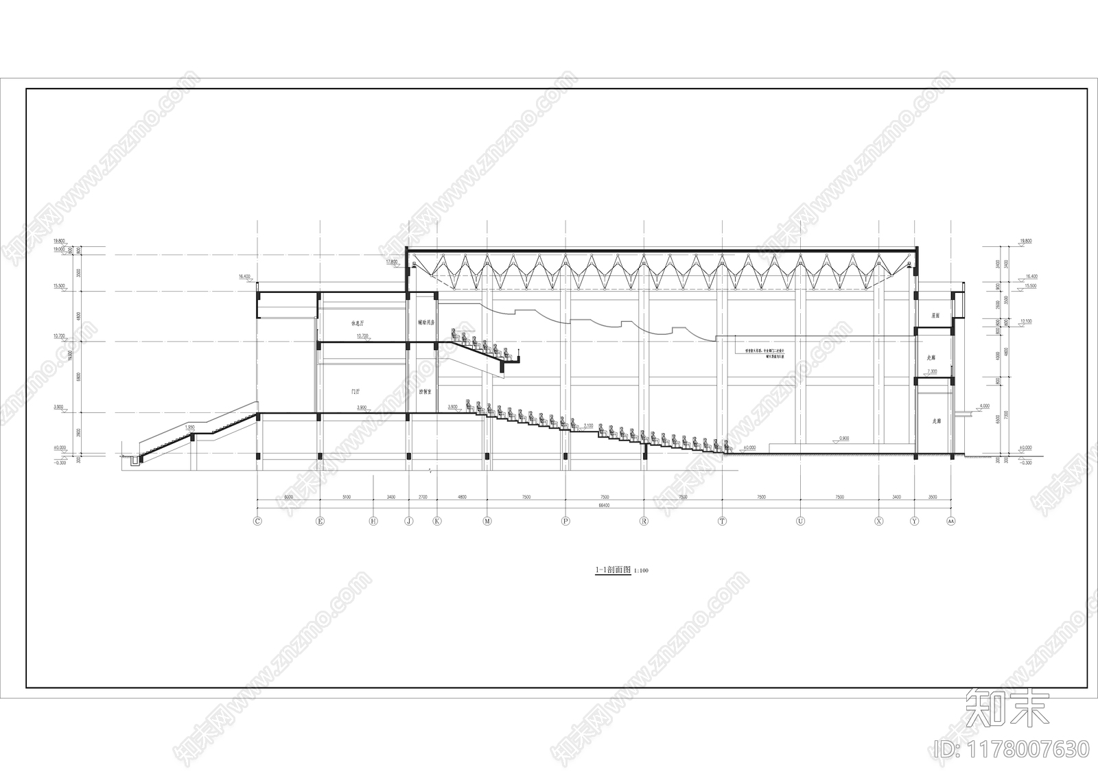 现代学校建筑cad施工图下载【ID:1178007630】
